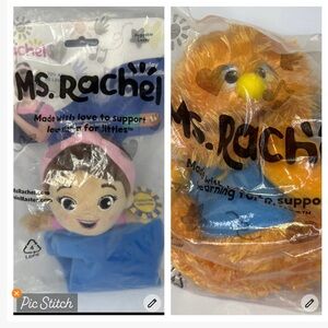 NEW Ms. Rachel Huggable Lovey Sensory Blanket & Herbie Cuddle & Comfort Friend